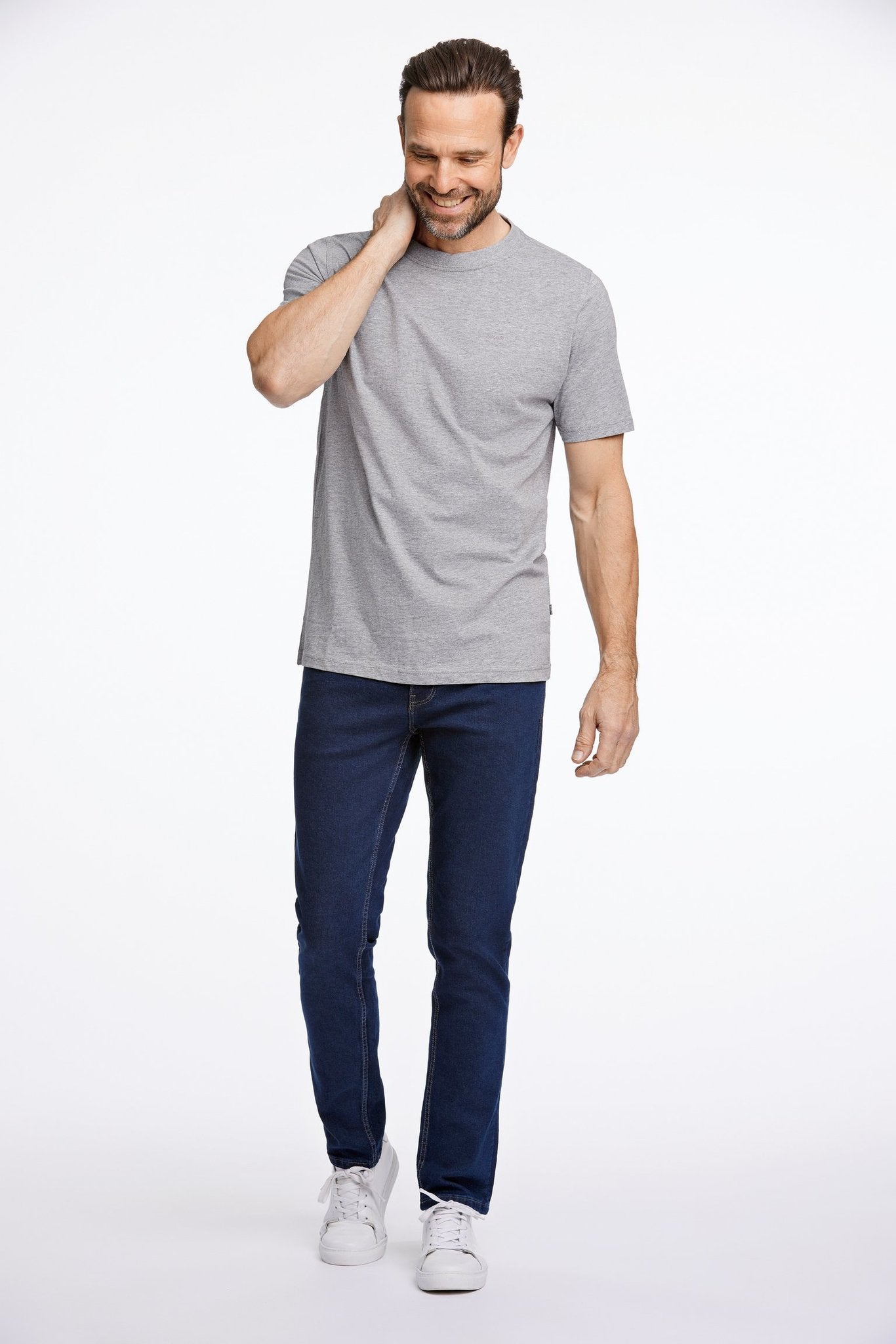 Bison T-shirts / Polo 80-40000-grey_3XL - Bygholm Menswear